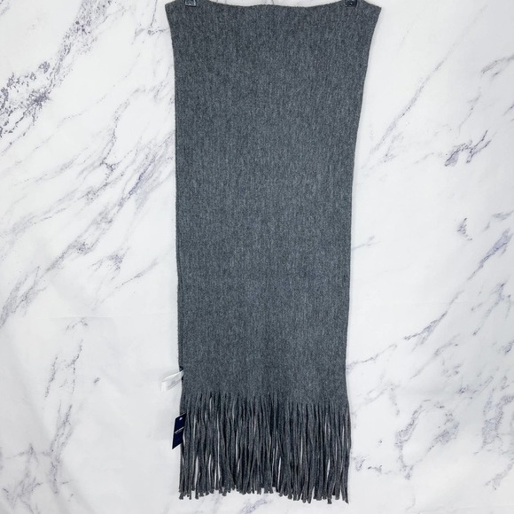 Lucky Brand | Dark Grey Solid Brushed Scarf - Picture 2 of 11